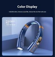 "Ventilador de cuello con placa de refrigeración Luces Pantalla digital Silencioso Portátil Sin aspas Ventilador de cuello portátil recargable para vacaciones Viajes Camping" - details 14