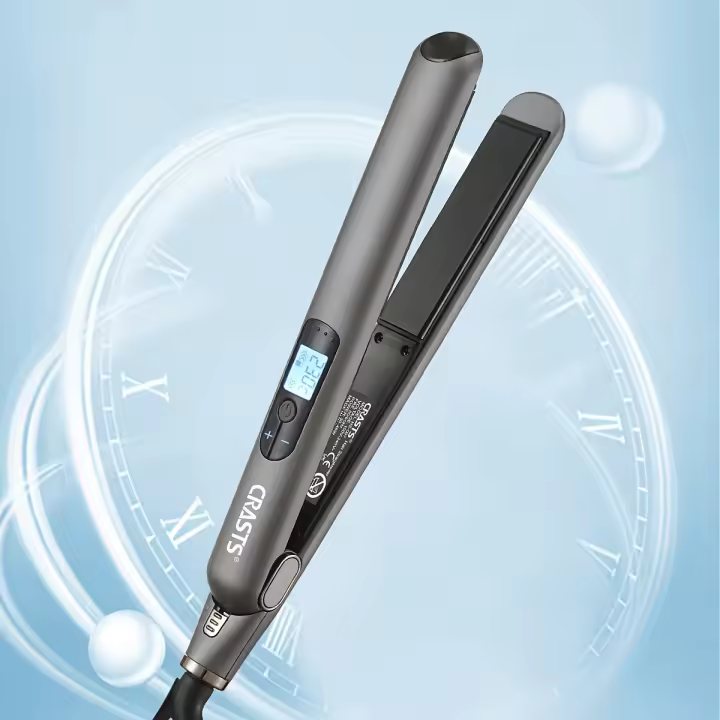 Plancha y rizador profesional 2 en 1, con pantalla LCD, 5 ajustes de temperatura, revestimiento de cerámica nano, para todo - 1