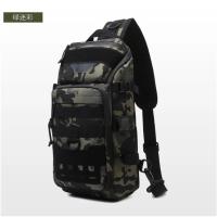 Mochila táctica de camuflaje para hombre y mujer, bolsa de cintura de pecho impermeable para deportes de pesca al aire libre, senderismo, Camping, viajes, bolsas cruzadas - details 8