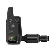 Collar de adiestramiento portátil para perros, sonido, vibración, choque, LCD en color, carga USB, collar con tapón de corteza impermeable - details 0