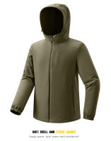 Chaqueta de forro polar Softshell para hombre, impermeable, cortavientos cálido, senderismo, Camping, escalada, chaquetas de invierno, 23661A - details 15