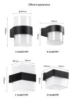 Lámpara LED de pared impermeable para exteriores, iluminación moderna para balcón, pasillo, escalera, patio, P65 - details 7
