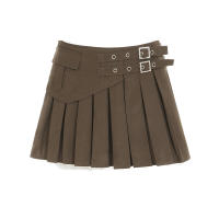 BUNO-Y2K Falda plisada de retazos de encaje para mujer, minifaldas coreanas Harajuku de cintura alta, ropa de calle informal, faldas acampanadas, novedad de 2025 - details 7