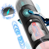 Masturbador masculino de empuje automático Frotar masturbación Chupar máquina de mamada Juguetes sexuales para adultos para hombres Masturbadores masculinos Vibrando 4 en 1 Chupar automático Mastubador masculino Empeine Vibración Copa de masturbación Masa - details 3