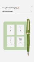 82 pluma estilográfica 0,38/0,5/0,7mm punta Extra fina Clip plateado bolígrafos elegantes de lujo escritura suministros escolares de oficina papelería - details 8