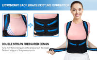 Corrector de postura de espalda para mujeres y hombres, soporte Lumbar para cuello, hombros, mejora la joroba y el alivio del dolor de espalda - details 3
