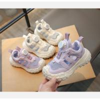 Zapatos de los niños botón giratorio zapatillas de deporte 2025 primavera y verano nuevos zapatos para niñas niños ligeros de suela suave zapatos para correr - details 6