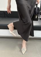 Nuevas Sandalias de Flores con Diamantes de Imitación Estilo de Hada, Viento, Tacón Grueso, Bolsa, Cabeza, Zapatos Individuales Vacíos - details 4