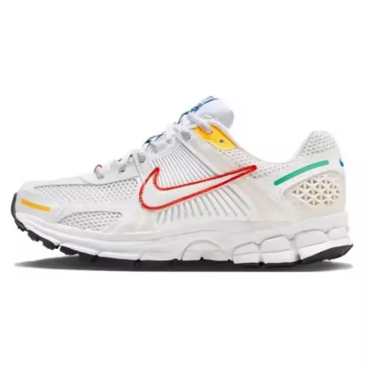 Leten Air Zoom Vomero 5 Unisex Speed Foam Antideslizante Resistente al Desgaste de Corte Bajo Casual para Correr Blanco Rojo zapatos de trabajo. - 1
