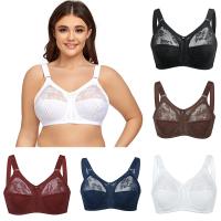 Sujetador de encaje Sexy para mujer, minimizador de realce de figura completa, sujetador de pecho grande inalámbrico de talla grande 36 38 40 42 44 46 48 50 B C D E - details 5