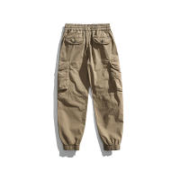 Pantalones Cargo de Moda para Hombres 2024 Estilo Callejero Suelto con Cordón Material de Algodón - details 8