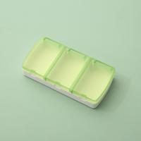Mini caja de medicinas de 3 rejillas, pastillero impermeable creativo, organizador multiusos, pastillero de viaje - details 4