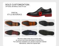 Cuero genuino formal de alta calidad para hombres, doble moda con zapatos casuales, moda masculina, fiesta, zapatos de negocios - details 2