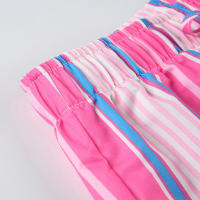 BUNO-Pantalones de encaje a rayas para mujer, Pantalones rectos de pierna ancha con cintura elástica y cordón, ropa de calle holgada para primavera y verano, pantalones de chándal informales - details 54