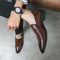 Zapatos de hombre antideslizantes de piel de vaca de cuero genuino chino 2023 - details 11