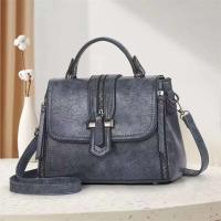 Bolso de hombro diagonal de gran capacidad para mujer de gama alta hecho de PU con patrón geométrico - details 5