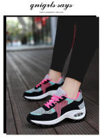 Zapatillas de moda para mujer Zapatillas de malla transpirable con amortiguación de aire Zapatos casuales con aumento de altura para mujer - details 7