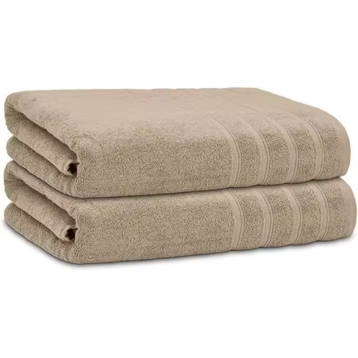 Juego de Toallas de Baño de Algodón 100% Suave, Duradera, Secado Rápido Tamaño Sábana-Toalla Ducha - 1