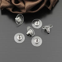 Pendientes de latón y rueda de goma de Color dorado de 18K, tapón trasero de goma, accesorios para hacer joyas Diy de alta calidad para mujer - details 5