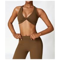 Sujetador deportivo con tirantes cruzados para mujer, sostén deportivo de realce, Top corto para Yoga, gimnasio, Fitness, transpirable - details 28