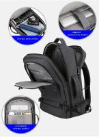 Mochila para portátil impermeable USB de expansión multifunción grande, negocios informales para hombres y mujeres, hombros de 17,3 pulgadas - details 3