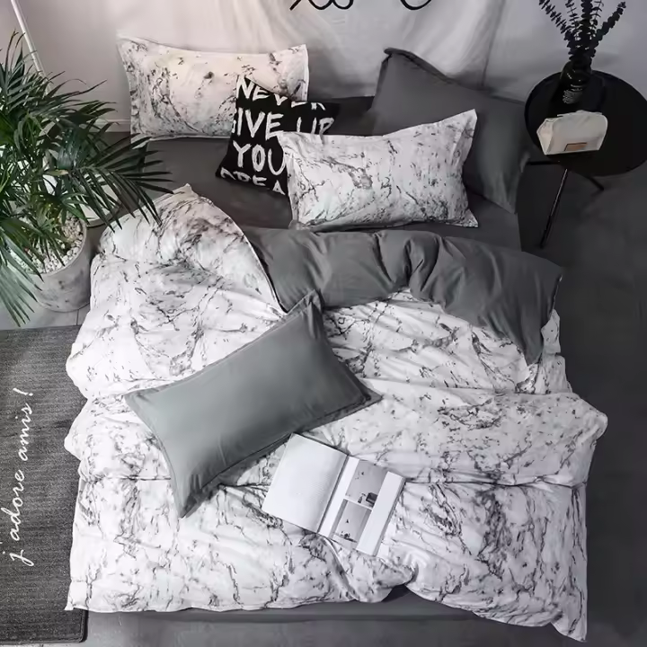 Juego de Ropa de Cama VogueVillage 3 Piezas de Cubierta de Edredón con Funda de Almohada - 1