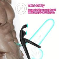 Suministros para adultos juguete sexual estimulador de clítoris de silicona anillo de erección retardante de eyaculación para hombres - details 1