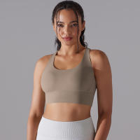 Hamidou-Sujetador de Yoga con espalda cruzada para mujer, ropa interior deportiva absorbente de golpes, correas de hombro cruzadas, Top corto de Fitness, deportes a prueba de golpes - details 32