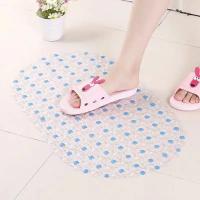 Alfombrillas de baño antideslizantes, alfombrilla rectangular de masaje, suave, con ventosa, para ducha y bañera - details 6