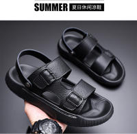Sandalias deportivas de verano para hombre, estilo novedoso, para exteriores, de cuero genuino, para playa, informales - details 4