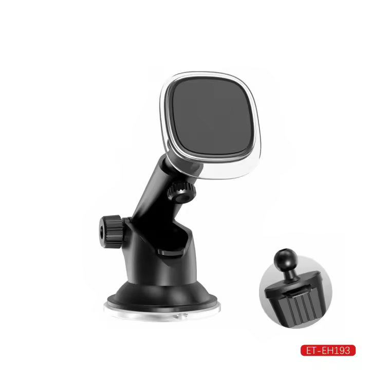Soporte Magnético Teléfono Coche,  Soporte del Coche Móvil, Universal para Parabrisas y Salpicadero con Ventosa, Ajustable, 6 Imanes Fuertes para Todos los Teléfonos Móviles - 1
