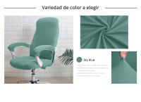 Funda para Silla de Oficina, cubierta para asientos de ordenador, la Silla de la computadora de Oficina, la Silla de Oficina removibl - details 4