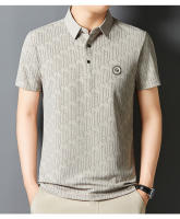 Camiseta de manga corta con estampado de solapa a la moda de verano, polo informal holgado y transpirable, top 2025 - details 3