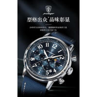 Reloj de cuarzo luminoso multifuncional con cronógrafo para hombre Streaming Venta caliente - details 0