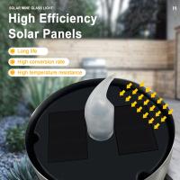 Luz de vela LED de acero inoxidable, luz Solar para jardín al aire libre, lámparas de té impermeables, lámparas de noche de cubierta, decoración de Navidad - details 8
