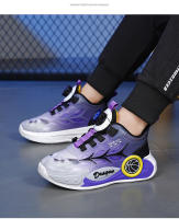 Zapatos de entrenamiento de estudiantes con hebilla giratoria, zapatillas antideslizantes para niños, zapatillas - details 27