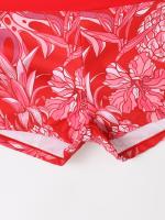 Bañador estampado de cintura alta para mujer, Bikini de cuello alto con cordón, ropa de baño femenina, ropa de playa 2024 - details 22