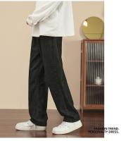 Jeans casuales para hombre Moda Pierna ancha hasta el tobillo Color Azul claro Gris Negro Talla 3XL - details 11