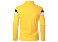 Polo de golf para hombre, camiseta a rayas de manga larga con solapa, ropa deportiva transpirable, primavera y verano - details 3