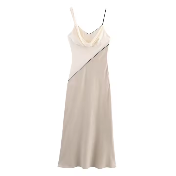 Estilo Nuevo vestido midi de retazos elegante y versátil a la moda para mujer 5029 116 - 1