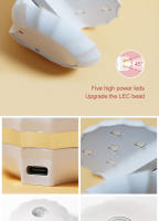 Arte Clavo-Mini secador de uñas portátil, Gel de secado rápido, UVLED, máquina de luz de manicura, herramientas de secado de Arte de uñas, alimentación por USB - details 5