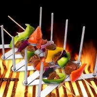 Acero inoxidable (2 piezas), parrilla, parrilla para cocinar costillas de barbacoa - details 2