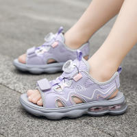 Sandalias deportivas de verano transpirables para niños, zapatos de playa al aire libre, cómodas sandalias de suela blanda para niñas y sandalias antideslizantes de moda - details 2