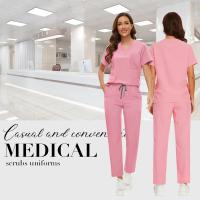 Uniforme de hospital suave, lavable y antiarrugas, conjunto de exfoliante veterinario para mascotas, conjuntos de exfoliantes médicos para mujeres, accesorios médicos para mujeres - details 13