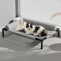 Camas elevadas de malla para mascotas, transpirables, extraíbles, con almohada, cama refrescante para perros, cama para gatos, para tomar el sol en el patio. - details 3