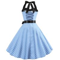 Vestido de verano para mujer 2025 - Sin tirantes, lunares, estilo vintage, falda amplia en línea A, talla grande - details 12