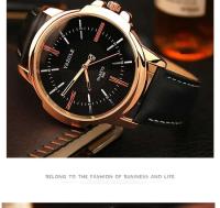 Reloj de Cuarzo Premium para Hombres YAZOLE Nuevo Reloj de Vestir de Cuero - details 13