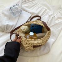 Bolsos cruzados de mimbre de verano para mujer, bolso de hombro tejido de paja, bolsos pequeños tejidos a mano para mujer - details 3