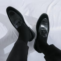 Mocasines de piel sintética para hombre, zapatos informales de cuero sintético, a la moda, para negocios, bodas y fiestas - details 28