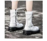 Trabajo impermeable senderismo combate cordones botas de tacón bajo, botines - details 2